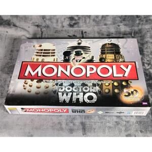Monopoly DOCTOR WHO 50th Anniversary Collector's Edition 2012 100% Complete